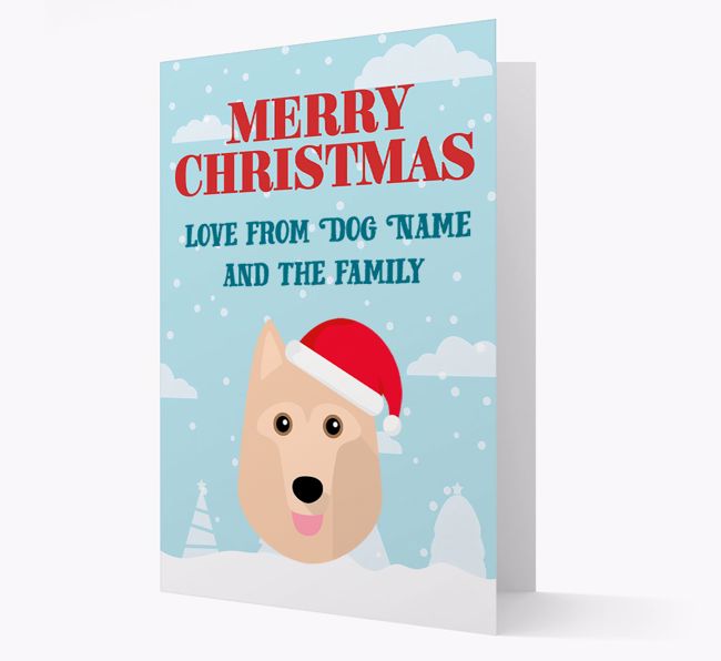 Love From the Family: Personalised {breedFullName} Christmas Card